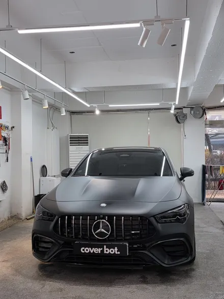강서구 PPF 크롬죽이기 울트론 컬러 PPF 무광건식 시공으로 디테일 잡은 CLA 45 AMG 램프 스모그 PPF 까지 / 서울 강서구 공항동