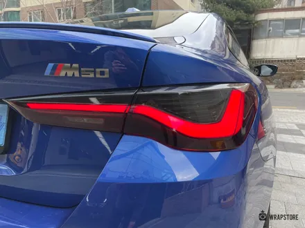 bmw i4 랩핑 시공으로 스포티하게 바뀐 외모 / 서울 강서구