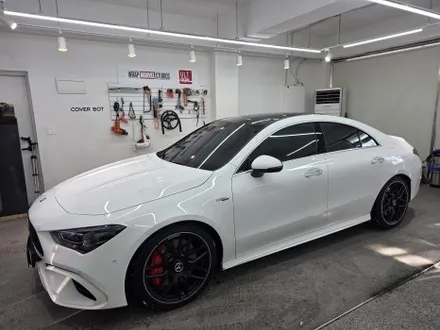 강서구 PPF 크롬죽이기 울트론 컬러 PPF 무광건식 시공으로 디테일 잡은 CLA 45 AMG 램프 스모그 PPF 까지 / 서울 강서구 공항동