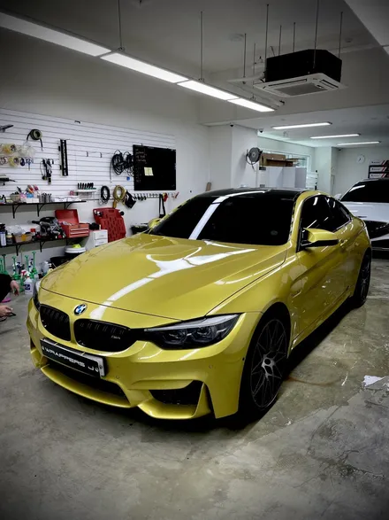 BMW m4 인텐스블루 전체랩핑 차량색상바꾸기 일산파주 에이버리 랩핑 / 서울 강서구 공항동