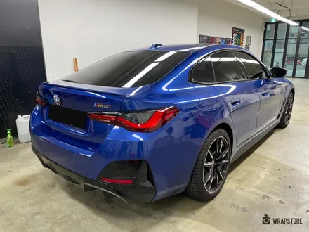 bmw i4 랩핑 시공으로 스포티하게 바뀐 외모 / 서울 강서구