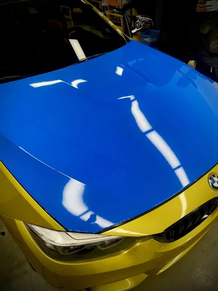 BMW m4 인텐스블루 전체랩핑 차량색상바꾸기 일산파주 에이버리 랩핑 / 서울 강서구 공항동