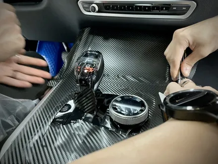 BMW X5 카본블랙 실내랩핑 강서구 그릴랩핑 크롬제거 시공 / 서울 강서구 공항동