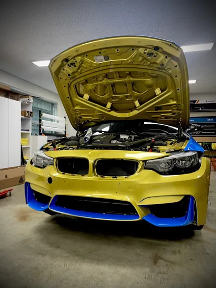 BMW m4 인텐스블루 전체랩핑 차량색상바꾸기 일산파주 에이버리 랩핑 / 서울 강서구 공항동