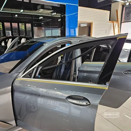 일산 BMW G30 크롬죽이기 고광택필름으로 순정처럼 하이엔드카스킨에서 / 파주시 와동동