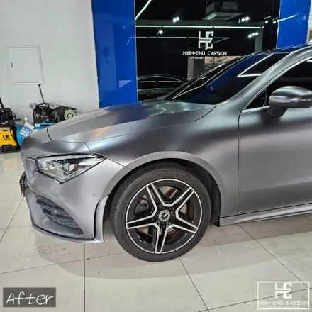 벤츠 CLA250 전체랩핑 3M사틴다크그레이 / 파주시 와동동