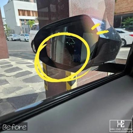 G60 사이드미러 비침 해결하는 실내랩핑 / 파주시 와동동