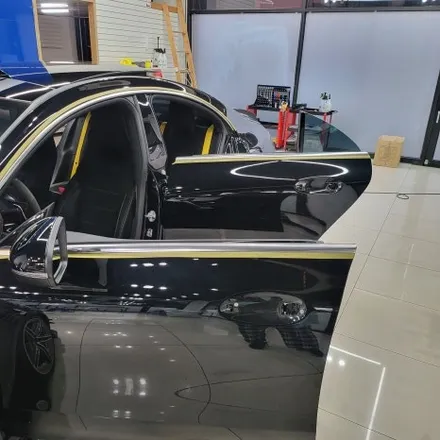 벤츠 cla45 amg 창문크롬 손잡이랩핑 - 일산 파주 랩핑 전문 하이엔드카스킨 / 파주시 와동동