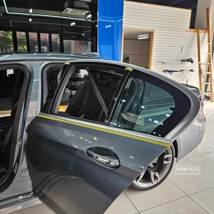 일산 BMW G30 크롬죽이기 고광택필름으로 순정처럼 하이엔드카스킨에서 / 파주시 와동동