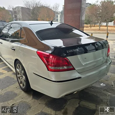일산 랩핑전문점에서 에쿠스 듀오톤 전체랩핑, 크롬죽이기, 실내랩핑까지 풀패키지 / 파주시 와동동