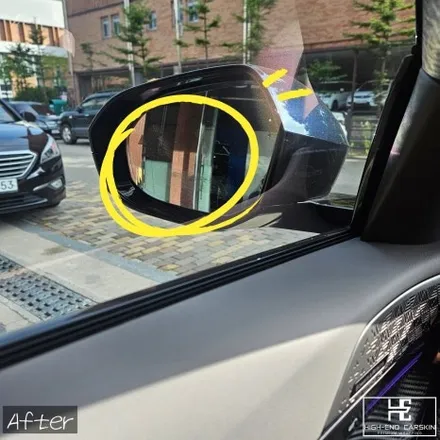 G60 사이드미러 비침 해결하는 실내랩핑 / 파주시 와동동