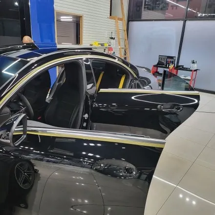 벤츠 cla45 amg 창문크롬 손잡이랩핑 - 일산 파주 랩핑 전문 하이엔드카스킨 / 파주시 와동동
