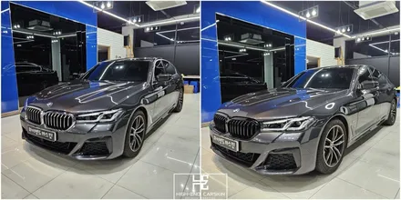 BMW 5시리즈 크롬딜리트에 무상 블랙그릴교체까지 / 파주시 와동동