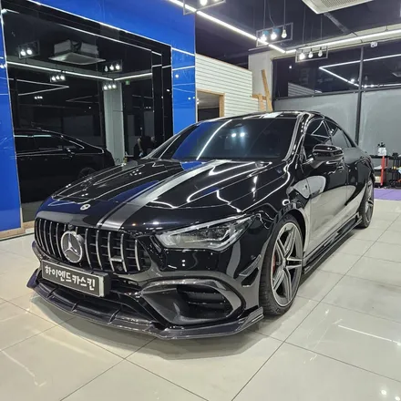 벤츠 cla45 amg 창문크롬 손잡이랩핑 - 일산 파주 랩핑 전문 하이엔드카스킨 / 파주시 와동동