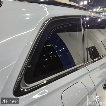 아우디 Q7 나르도그레이 전체랩핑에 크롬죽이기+실내랩핑까지 / 파주시 와동동