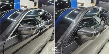 BMW 5시리즈 크롬딜리트에 무상 블랙그릴교체까지 / 파주시 와동동