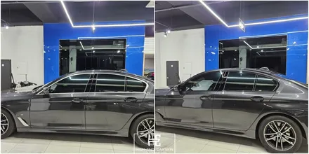 BMW 5시리즈 크롬딜리트에 무상 블랙그릴교체까지 / 파주시 와동동