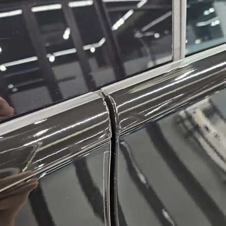 벤츠 cla45 amg 창문크롬 손잡이랩핑 - 일산 파주 랩핑 전문 하이엔드카스킨 / 파주시 와동동