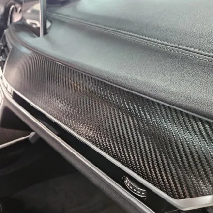BMW 740LD 실내 무광카본 랩핑 시공 후기 / 파주시 와동동
