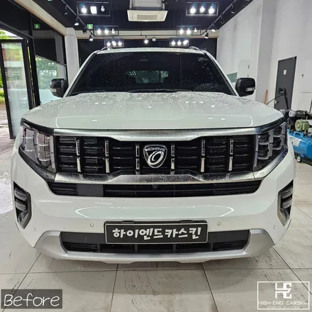 랩핑 보험처리로 모하비 크롬죽이기 부분 시공 / 파주시 와동동