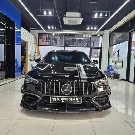 벤츠 cla45 amg 창문크롬 손잡이랩핑 - 일산 파주 랩핑 전문 하이엔드카스킨 / 파주시 와동동