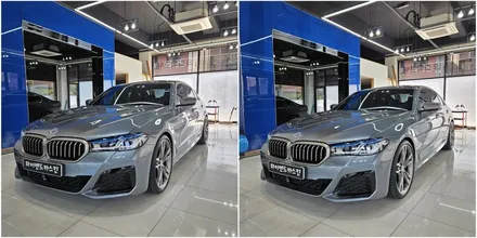 일산 BMW G30 크롬죽이기 고광택필름으로 순정처럼 하이엔드카스킨에서 / 파주시 와동동