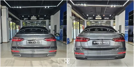 일산에서 아우디 A6 크롬몰딩 랩핑 / 파주시 와동동