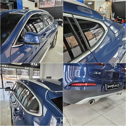 bmw x4 크롬죽이기 파란색 차도 잘 어울리게 / 파주시 와동동