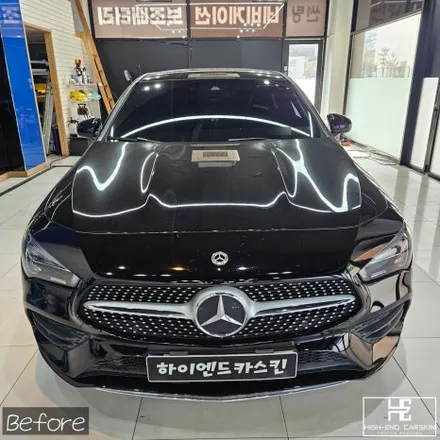 벤츠 CLA250 전체랩핑 3M사틴다크그레이 / 파주시 와동동