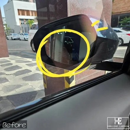 G60 사이드미러 비침 해결하는 실내랩핑 / 파주시 와동동
