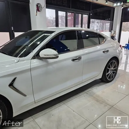 G70 유광블랙 전체랩핑 재시공 / 파주시 와동동