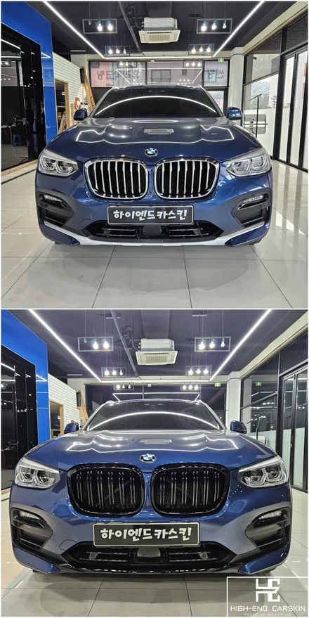 bmw x4 크롬죽이기 파란색 차도 잘 어울리게 / 파주시 와동동