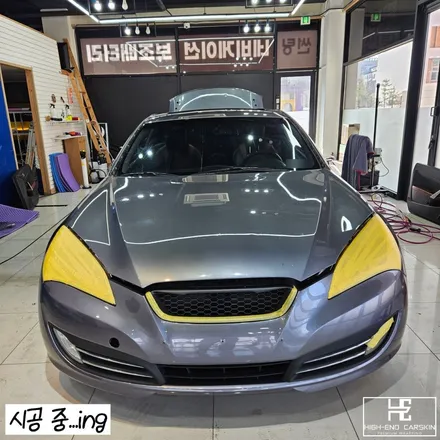 젠쿱 전체랩핑 무광챠콜그레이로 캐릭터라인 돋보이게 / 파주시 와동동