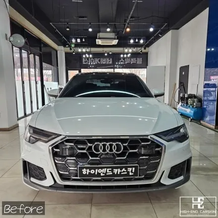 아우디 A6 고광택크롬죽이기와 루프 블랙PPF / 파주시 와동동