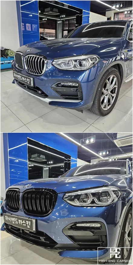 bmw x4 크롬죽이기 파란색 차도 잘 어울리게 / 파주시 와동동