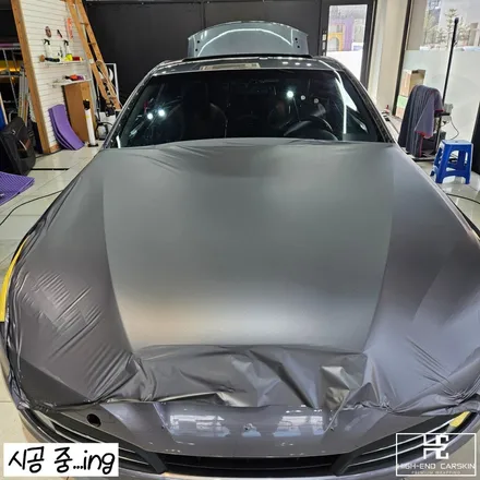 젠쿱 전체랩핑 무광챠콜그레이로 캐릭터라인 돋보이게 / 파주시 와동동
