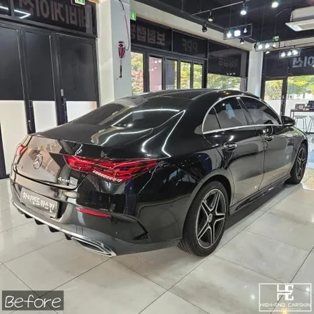 벤츠 CLA250 전체랩핑 3M사틴다크그레이 / 파주시 와동동
