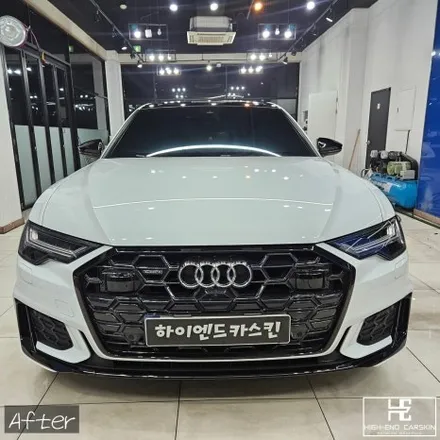 아우디 A6 고광택크롬죽이기와 루프 블랙PPF / 파주시 와동동