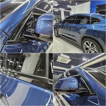 bmw x4 크롬죽이기 파란색 차도 잘 어울리게 / 파주시 와동동