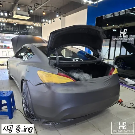 젠쿱 전체랩핑 무광챠콜그레이로 캐릭터라인 돋보이게 / 파주시 와동동