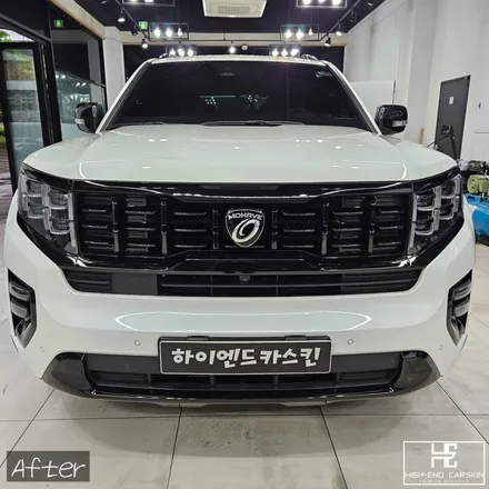 랩핑 보험처리로 모하비 크롬죽이기 부분 시공 / 파주시 와동동