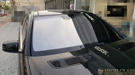 창원 벤츠 S63 AMG 레이노 S9 전면썬팅 자외선차단 필름 / 서울 강동, 송파, 하남, 광진구