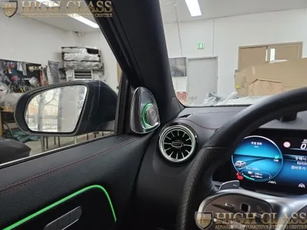 벤츠 EQA 4d 전동트위터 레드 컬러 안전벨트 원단 교체 / 서울 강동, 송파, 하남, 광진구