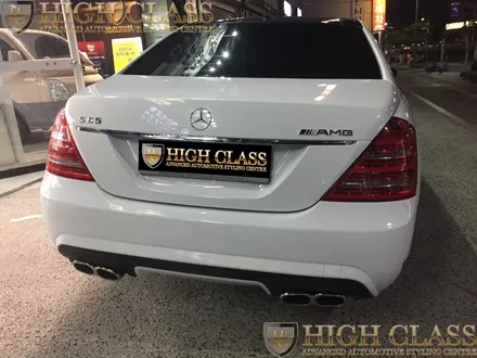 창원 전체랩핑 벤츠 S55 AMG 블랙에서 유광 화이트로 컬러 변경 / 서울 강동, 송파, 하남, 광진구