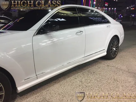 창원 전체랩핑 벤츠 S55 AMG 블랙에서 유광 화이트로 컬러 변경 / 서울 강동, 송파, 하남, 광진구