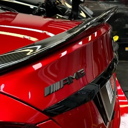 대구 벤츠 C63AMG 고광택 레드캔디 전체랩핑/고광택크롬죽이기/대구고광택랩핑/대구벤츠랩핑/ / 대구 달성군