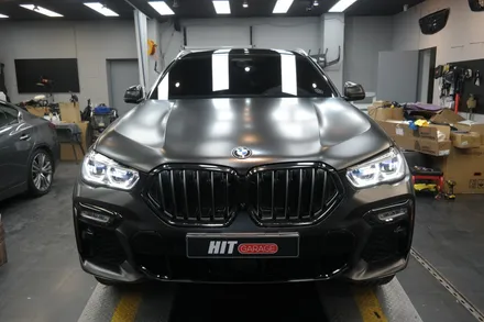 대구 BMW X6(G06) 에이버리 사틴블랙 전체랩핑 시공 / 대구 달성군