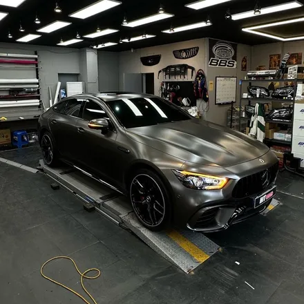 대구랩핑 벤츠 GT63S 에이버리 사틴 다크바솔트 전체랩핑+3M2080블랙 크롬죽이기/대구GT63s전체랩핑/크롬죽이기 / 대구 달성군