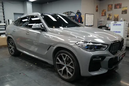 대구 BMW X6(G06) 에이버리 사틴블랙 전체랩핑 시공 / 대구 달성군