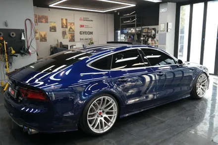 audi S7 에이버리 사틴실버 전체랩핑/대구랩핑/다사랩핑/S7랩핑/히트게러지 / 대구 달성군